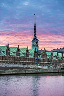 Dramatic Sky Prints: Copenhagen, Hovedstaden, Denmark, Northern Europe