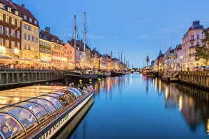 Riverfront Prints: Copenhagen, Hovedstaden, Denmark, Northern Europe