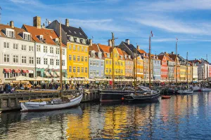 Colored Prints: Copenhagen, Hovedstaden, Denmark, Northern Europe