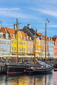 Colored Prints: Copenhagen, Hovedstaden, Denmark, Northern Europe