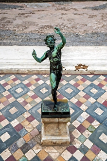 Vesuvius Prints: Copy of the Dancing Faun statue
