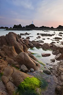 Jersey Prints: Corbiere Lighthouse, Jersey, Channel Islands, UK