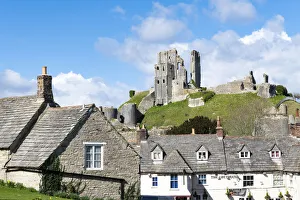 Corfe Castle, Dorset, England, UK