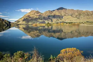 Otago Prints: Coromandel Peak and Roys Peak reflected in Lake Wanaka