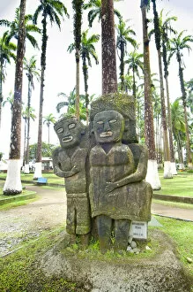 Images Dated 30th April 2015: Costa Rcia, Puerto Limon, Parque Vargas, Statues, Local Costa Rican Art