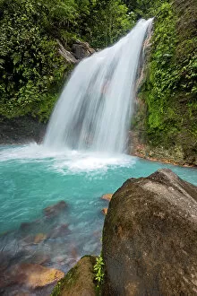 Images Dated 17th January 2023: Costa Rica, La Celestial waterfall