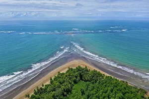 Images Dated 17th January 2023: Costa Rica, Marino Ballena National Park, Pacifiic coast, Uvita beach, near Uvita town