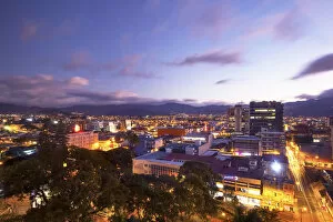 Images Dated 28th March 2018: Costa Rica, San Jose, Downtown, Dusk