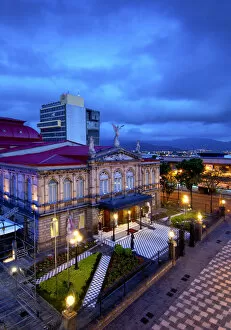 Images Dated 7th September 2011: Costa Rica, San Jose, The National Theater, Built In 1897, Finest Historical Building