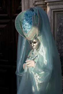 Costume and mask at the Carnival, Piazza San Marco (St. Marks Square), Venice Costume and mask at the Carnival, Piazza San Marco (St. Marks Square), Venice