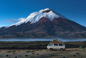 Volcano Gallery: Cotopaxi National Park, Snow-Capped Cotopaxi Volcano, One of The Highest Active Volcanoes