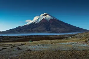 Cotopaxi National Park, Snow-Capped Cotopaxi Volcano, One of The Highest Active Volcanoes