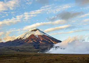 Cotopaxi Volcano at sunrise, Cotopaxi National Park, Cotopaxi Province, Ecuador