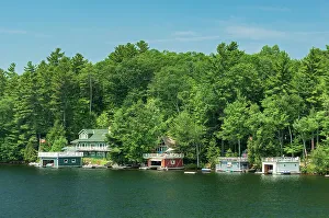 Camp Prints: Cottage on Lake Rosseau Muskoka Country, Ontario, Canada