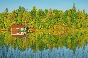 Cottage Country Living Prints: Cottage on Snake Island Lake (Cassels Lake) Temagami, Ontario, Canada