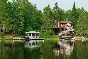 Cottage Country Prints: Cottage on Star Lake Whiteshell Provincial Park Manitoba, Canada