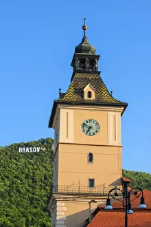 Images Dated 28th October 2019: Former council house clock tower, Brasov, Transylvania, Romania
