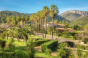 Stately Prints: Country estate near Ses Rotgetes de Canet, Mallorca, Balearic Islands, Spain