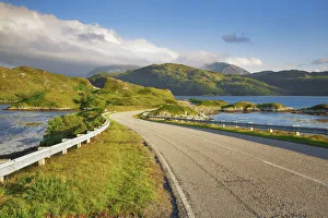 Kylesku Prints: Countryside street in the Highlands - United Kingdom, Scotland, Sutherland