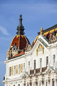 County Hall in Szechenyi Square, Pecs, Southern Transdanubia, Hungary
