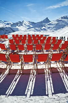 Images Dated 8th June 2009: Courchevel 1850 ski resort in the Three Valleys, Les Trois Vallees, Savoie, French Alps