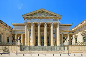 Nimes Prints: Courthouse of Nimes, Gard, Languedoc-Roussillon, France, Europe