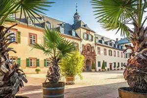 Portal Prints: Courtyard of Bad Homburg Castle in front of the Heights, Taunus, Hesse, Germany