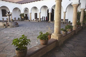Images Dated 14th November 2012: Courtyard in Casa de la Libertad (House of Freedom), Sucre (UNESCO World Heritage Site)