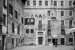 Castello Prints: Courtyard in the Castello area of Venice, Veneto, Italy