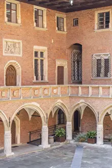 Courtyard of the Collegium Maius, Jagiellonian University, Krakow Old Town, Krakow