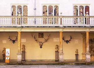 Country House Prints: The courtyard of the Knole manor house