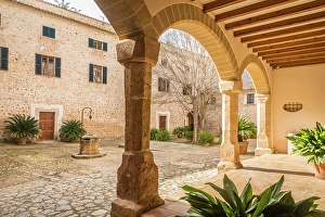 Arcade Prints: Courtyard of the manor house of the Raixa estate