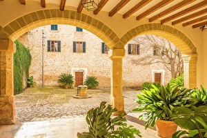 South Prints: Courtyard of the manor house of the Raixa estate