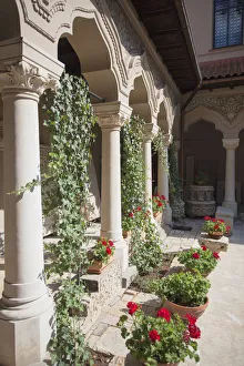 Bucharest Prints: Courtyard of Stavropoleos Church, Historic Quarter, Bucharest, Romania