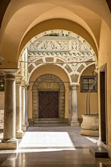 Images Dated 9th August 2022: Courtyard of the Town Hall, Ljubljana, Slovenia