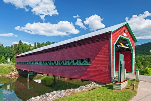 Covered Bridge Prints: Covered bridge (pont) Galipeault, Grande-Vallee, Quebec, Canada