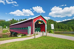 Covered Bridge Prints: Covered bridge (pont) Galipeault, Grande-Vallee, Quebec, Canada