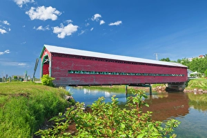 Covered Bridge Prints: Covered bridge (pont) Galipeault Grande-Vallee, Quebec, Canada