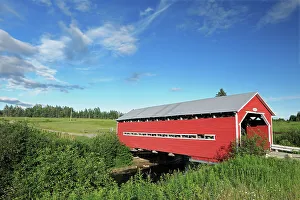 East Prints: Covered bridge Ste. Jeanne d'Arc Quebec, Canada