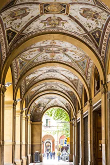 Covered passageway / Portico, Via Farini, Bologna, Emilia-Romagna, Italy