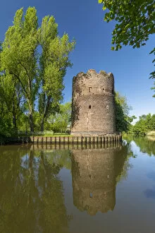 Vertical Gallery: Cow Tower Reflecting in River Wensum, Norwich, Norfolk, England