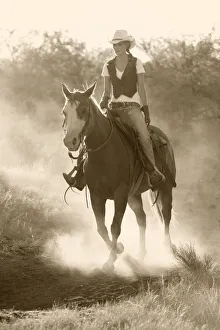 Dusty Prints: Cowgirl, Apache Spirit Ranch, Tombstone, Arizona, USA MR