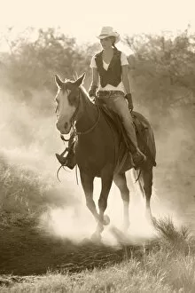 Dust Gallery: Cowgirl, Apache Spirit Ranch, Tombstone, Arizona, USA MR