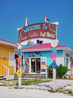 Marketplace Prints: Craft Market at Caye Caulker Village, Caye Caulker, Belize District, Belize