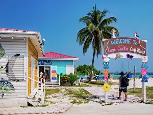 Marketplace Prints: Craft Market at Caye Caulker Village, Caye Caulker, Belize District, Belize