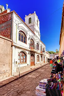 Clothing Prints: Crafts for sale in the old town of Humahuaca, Jujuy province, Argentina