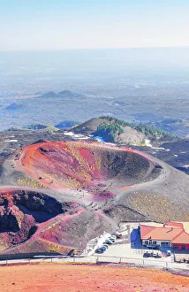 Crateri Silvestri, high angle view, Etna, Sicily, Italy