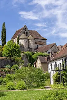 Dordogne Prints: Creysse village, Lot, Occitanie, France
