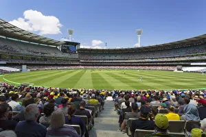 Cricket match at Melbourne Cricket Ground (MCG), Melbourne, Victoria, Australia
