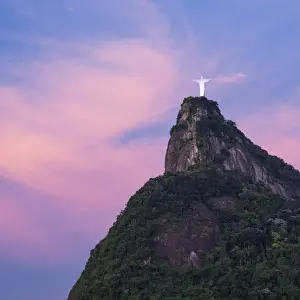 Jesus Christ Prints: Cristo Redentor (Christ Redeemer) statue on Corcovado mountain in Rio de Janeiro